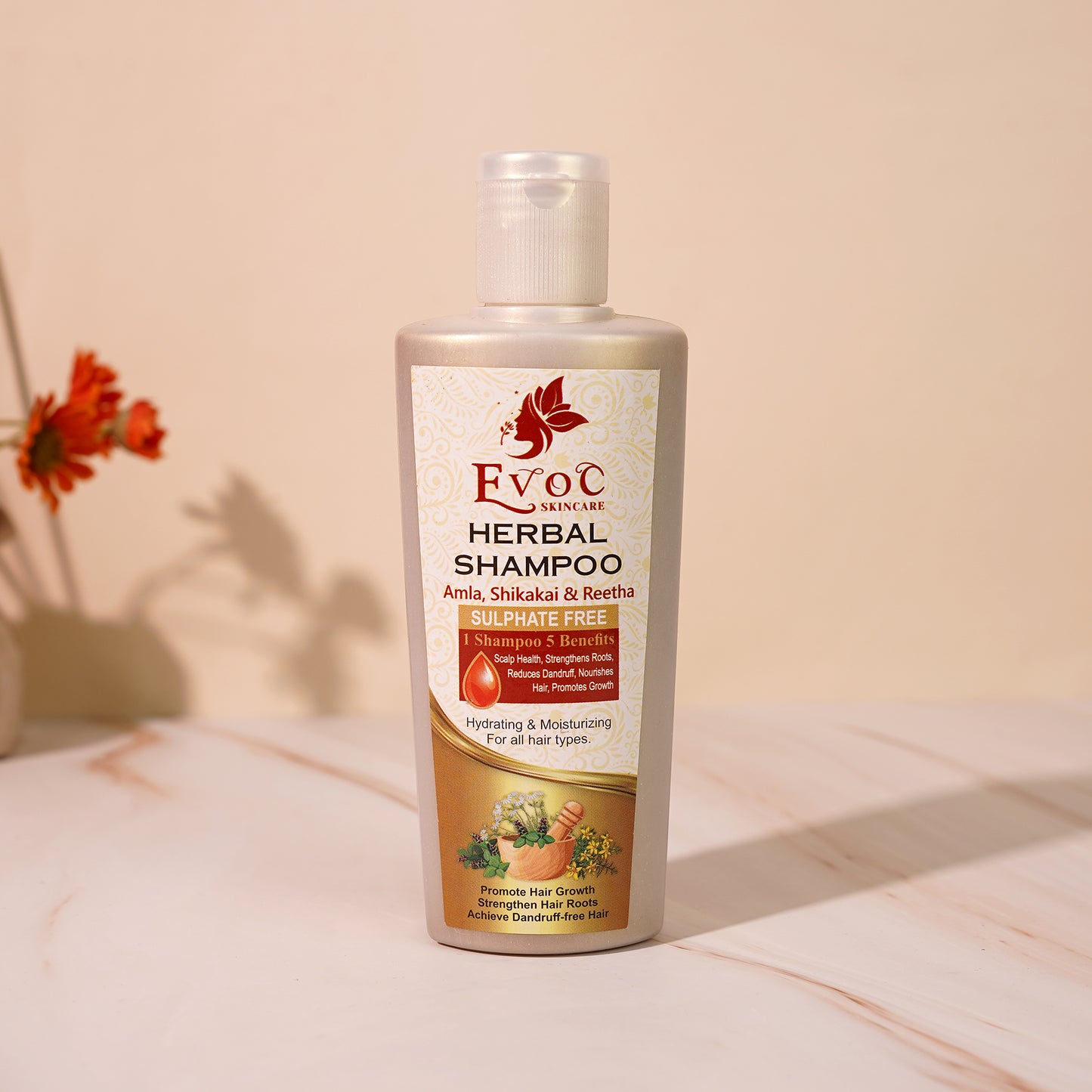 EvoC Sulfate-Free Hair Growth Herbal Shampoo