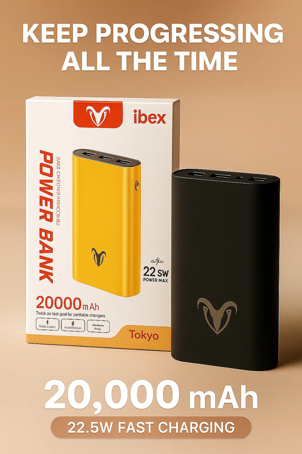 20,000mAh Ultra-Fast Charging Power Bank