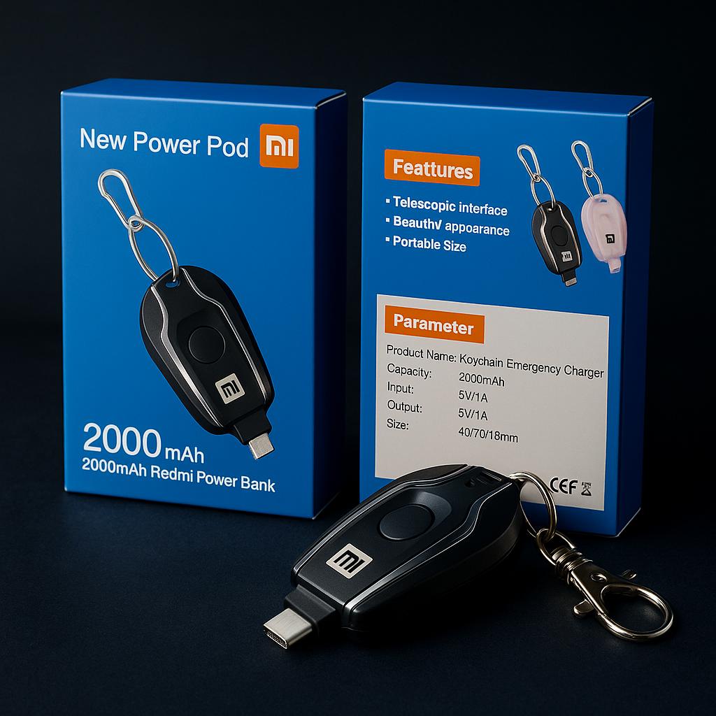 Keychain Portable Phone Charger – Compact & Powerful