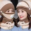 3 Pcs Ladies Wool Cap Set Collection