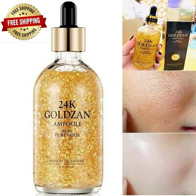 24K Goldzan Facial Serum Ampoule Pure Gold 99.9% - Made in Korea