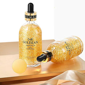 24K Goldzan Facial Serum Ampoule Pure Gold 99.9% - Made in Korea