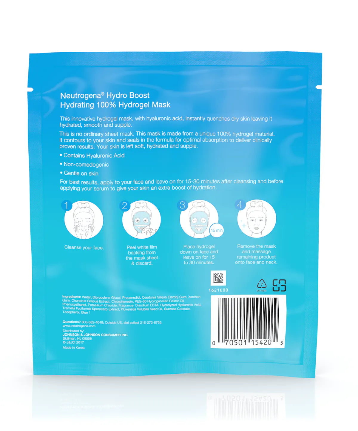 Neutrogena Purifying Hydrogel Face Mask - The Detoxifier  1 X 30 ml