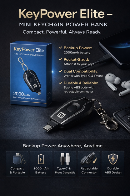 Smart Keychain Power Bank