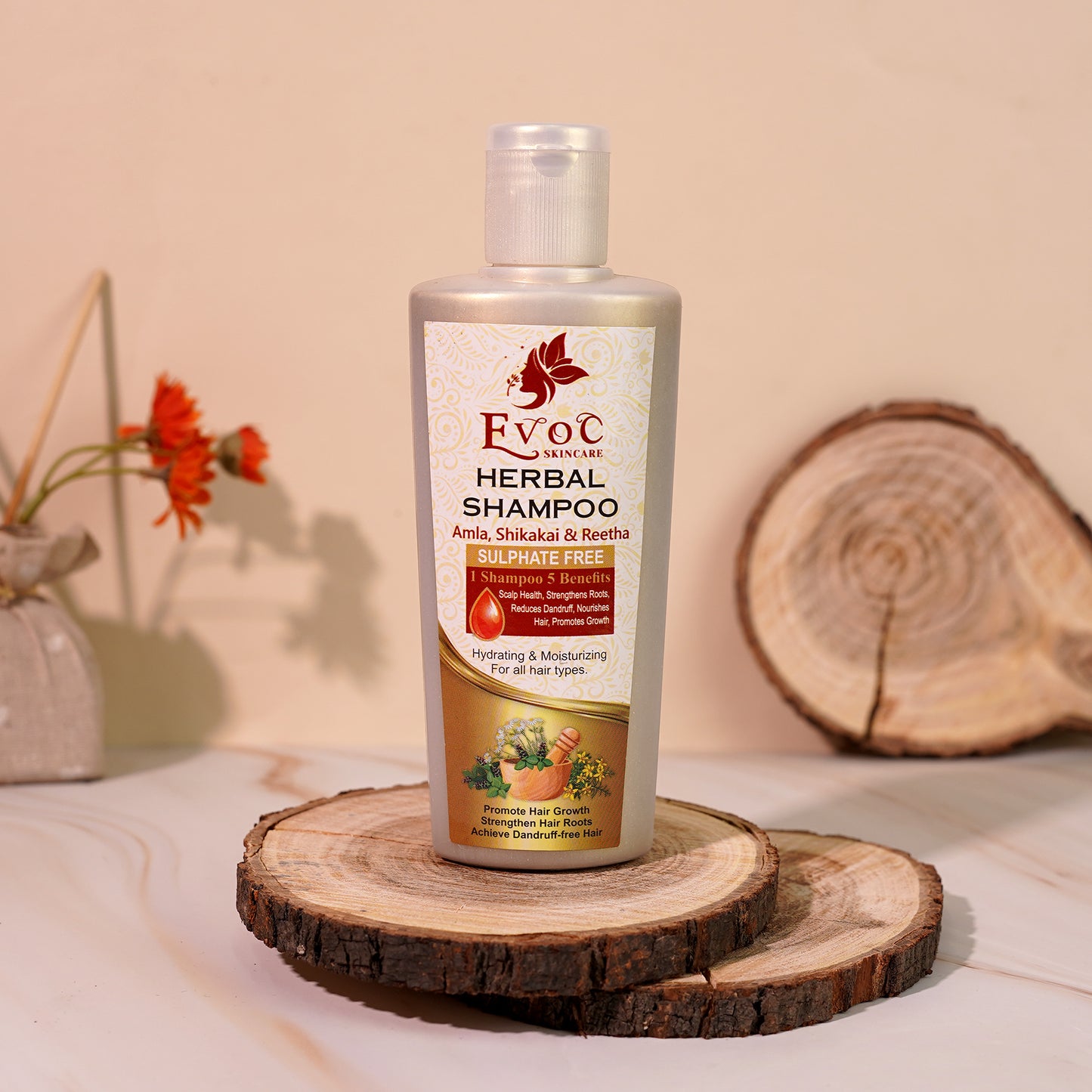 EvoC Sulfate-Free Hair Growth Herbal Shampoo