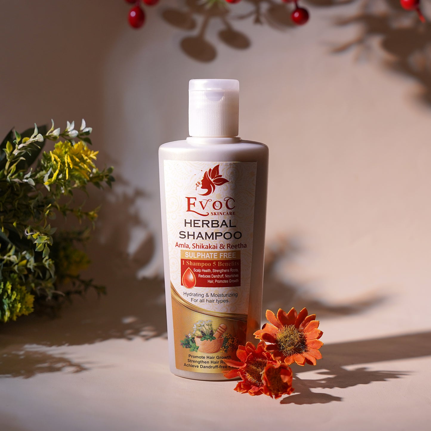 EvoC Sulfate-Free Hair Growth Herbal Shampoo