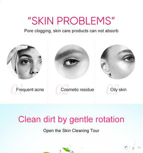 Electric Facial Cleanser Wash Face Cleaning Machine Skin Pore Cleaner Wash Machine Spa Blackhead Cleaning Facial Cleanser 5 In 1