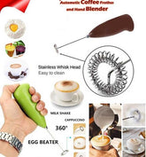 Coffee Beater – Electric Handle Coffee Milk Egg Beater (random Color)