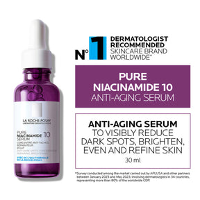 La Roche-Posay Pure Niacinamide 10 Serum – For Dark Spots And Brightening Skin Tone (30ml)