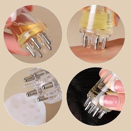 Scalp & Root Hair Oil Applicator with Mini Oil Massage Comb