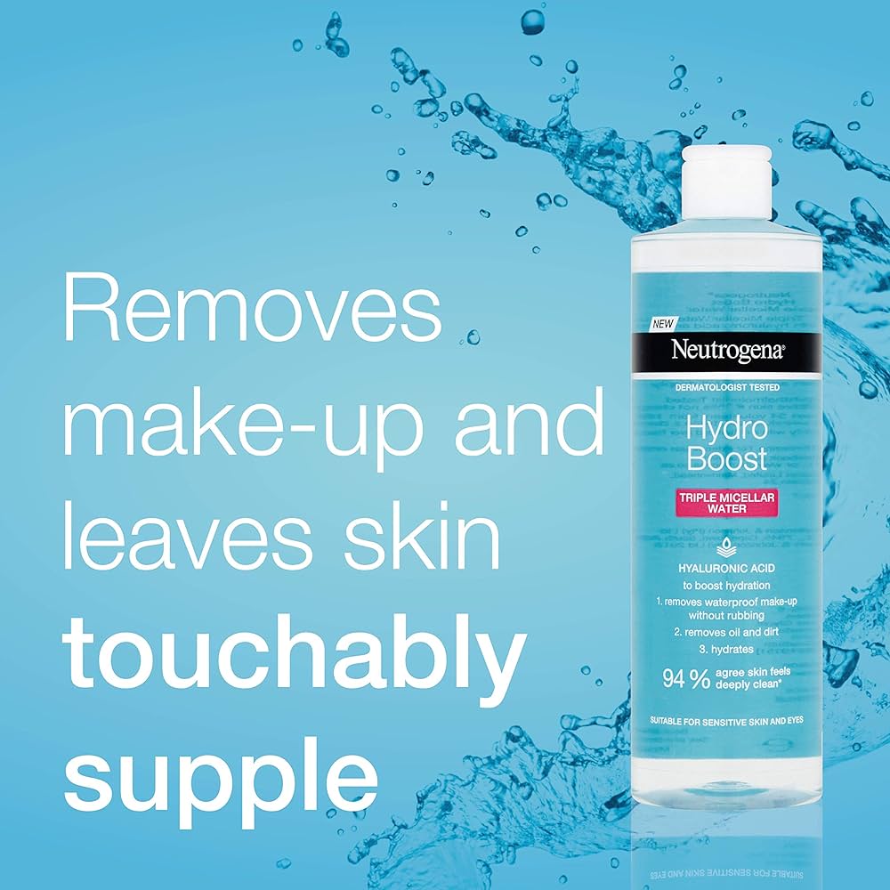 Neutrogena Hydro Boost Triple Micellar Water | Makeup Remover 400ml